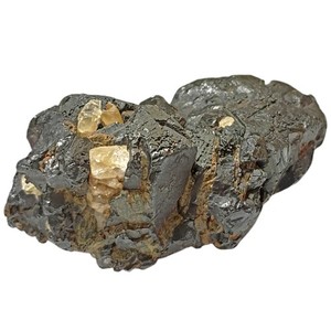 308.2gr!Rare Specimen Magnetite Quartz Inclusions From The Grace Mine USA 