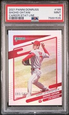 2021 Panini Donruss #199 Shohei Ohtani Career Stat Line PSA 9 /147