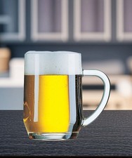 Traditional Beer Glass Tankard 1 Pint Beer Mug High Transparency Pub Beer Glass