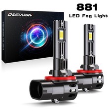 Pair 881889 Csp Led Fog Light Driving Bulb Drl 6000k White Super Bright 55w New