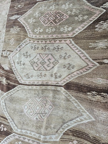 5.2 x 11.2 ANTIQUE VEG DYE CAUCASIAN OUSHAK SERAPI HERIZ VINTAGE KAZAK TRIBAL