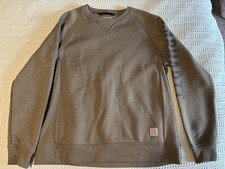Carhartt Youth Girls Sweatshirt Size L 12-14 Carhartt Logo On Arm Crew Neck