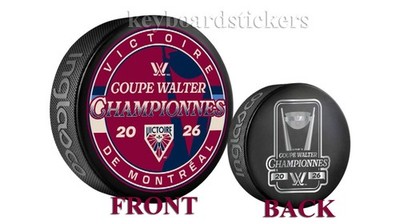 Montreal Victorie PWHL 2026 Walter Cup Champions Hockey Puck - PREORDER