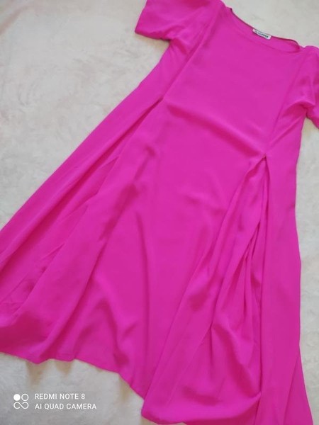 Women Jil Sander Dress Pink Silk 36 / S / 44