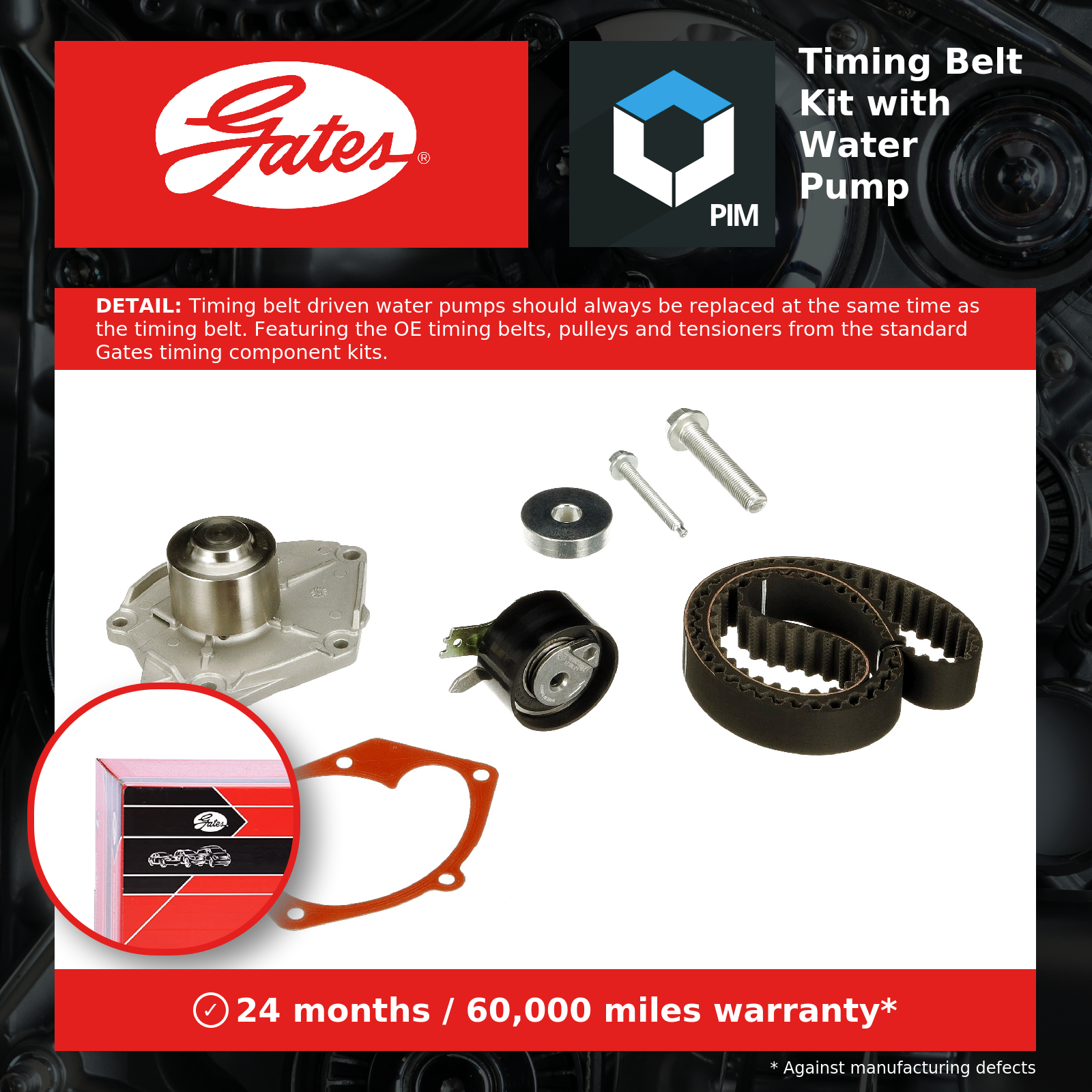 2x ✅Fits GATES-ZESTAWY KP25578XS TIMING BELT KIT +PUMP ⭐UK Seller⭐ - Image 8