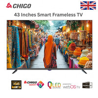 CHIGO 43 inch Frameless Smart FHD QLED TV LA43AM
