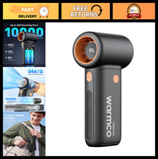 10000mAh Portable Handheld Fan, 36H Runtime, USB-C Rechargeable, 5 Speeds, LED D