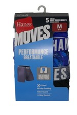 Hanes Moves X Temp Performance Tagless Boys' Boxer Briefs Size M