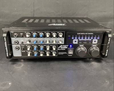 Audio2000s AKJ7004 PRO Mixer Amplifier 16-Bit Digital Key Control Echo