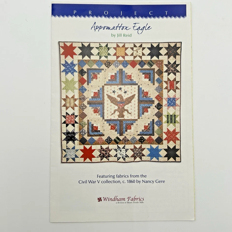 Edredón Appomattox Eagle patrón JILL REID WINDHAM Guerra Civil V agotado Foto 2 de 4