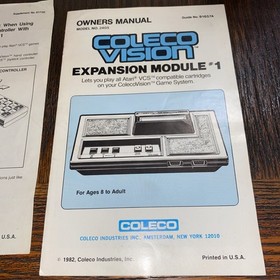 Vtg ColecoVision Console & Expansion Module #1 Untested Gaming Systems Box &&hellip;