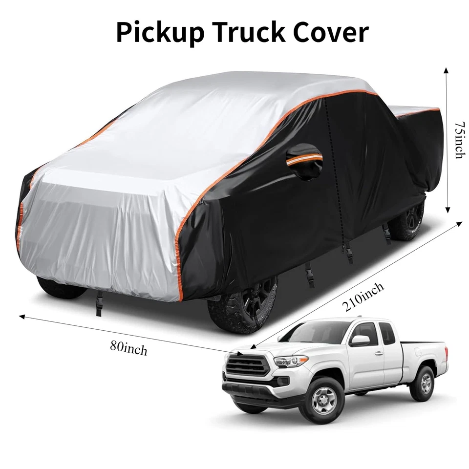 Pickup Truck Car Cover For Chevrolet C10 Standard Cab Waterproof Outdoor 210in Foto 2 de 4