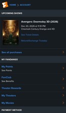 (6)Avengers: Doomsday 3D (2026) 3D DBOX (Cinemark century Orange)