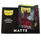 Dragon Shield Matte Blood Red 10 PACK DISPLAY BOX Standard Size Sleeves 100ct