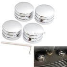 4Pcs Chrome Head Bolt Nut Protect Covers Caps Fit For Twin Cam Big Twin 1340 Evo