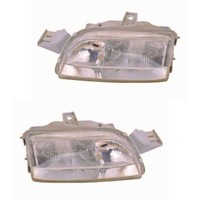 Scheinwerfer Set Links & Rechts Halogen W5W FüR Fiat Punto Cabriolet Van