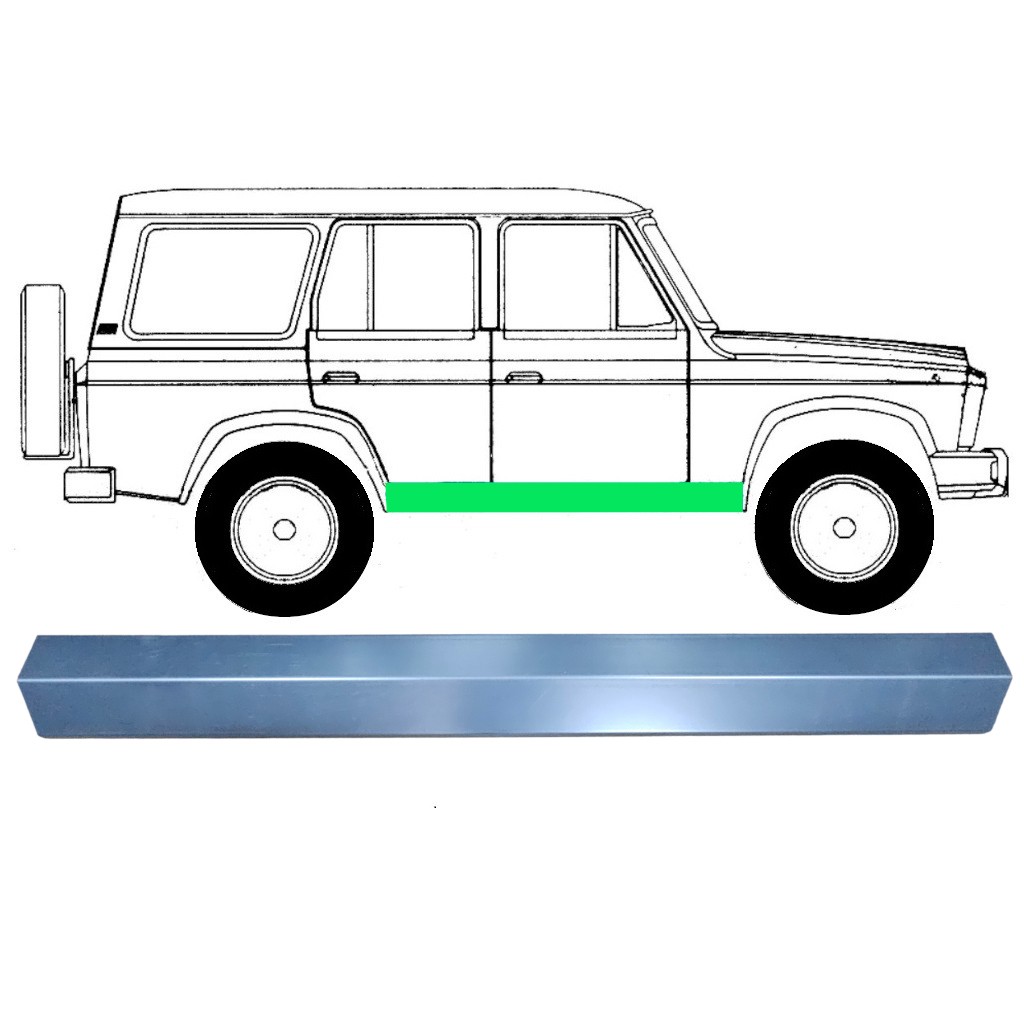 Inner sill repair panel for Aro 24 1972-2006 / Left = Right (symmetrical)