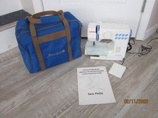 Janome Sew Petite Sewing Machine Model 525 With Manual  Soft Carry Bag Minty 