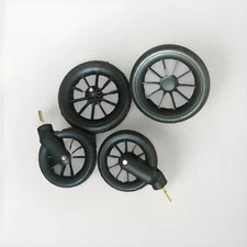 Evenflo Baby Stroller Front And Back Wheels. Replacement Wheels - Preowned