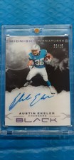Austin Ekeler 2022 Panini Black Midnight Signatures On-Card Auto /25 Holo Foil