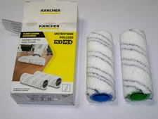 Genuine Kärcher 2-piece microfibre roller set for the FC3 FC5 Hard floor cleaner