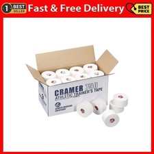 Team Color Athletic Tape, White, for Ankle, Wrist, and Injury Taping, Helps Prot