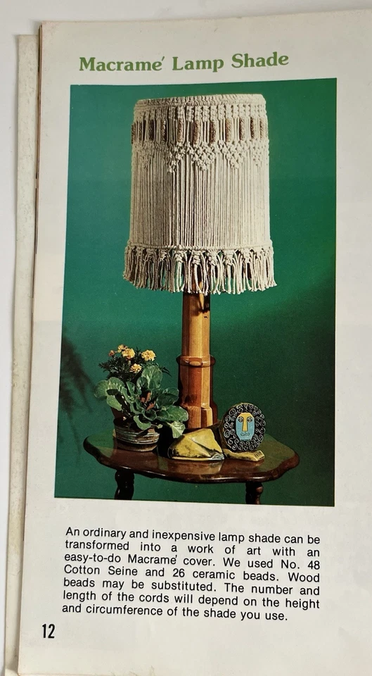 NEW MACRAME Plant Hangers & Home Decorating Ideas Book Lynn Paulin (1976) - Image 4 of 4