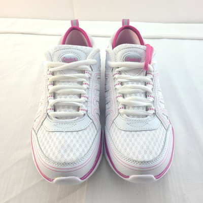 Tony Little Cheeks Incline Trainer Sneakers Gym Shoes Women s White Pink Sz 6.5