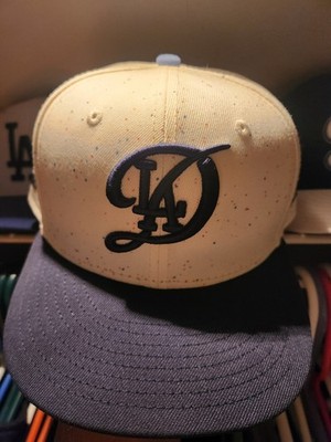 LA Dodgers MLB City Connect Fitted Hat 7 1/8 New Era 59FIFTY White Blue Confetti