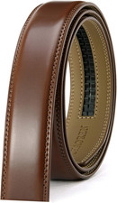 Cintura Uomo Pelle Senza Fibbia, Accessori per Cinta Senza Buchi Elegante, Tagli