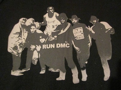 VINTAGE 80S DOWN LIMITED SERIES RUN DMC GUEST STAR MICHAEL JORDAN RED BULLS