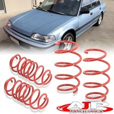 Red Suspension Performance Lowering Spring Kit For 1988-1991 Honda Civic Crx Ef Red Suspension Performance Lowering Spring Kit For 1988-1991 Honda Civic Crx Ef