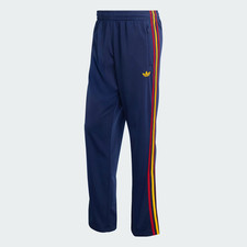 adidas Originals Firebird Tracksuit Bottoms in Blue with Red and Yellow Stripe