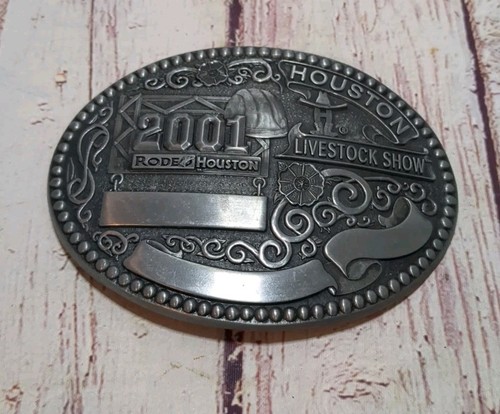 2001 Houston Livestock Show & Rodeo Belt Buckle