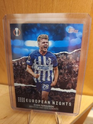 2023-24 Topps UEFA Club Competitions Evan Ferguson European Nights Icy Blue /99