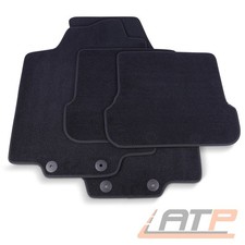 THOMATEX TEXTIL FUßMATTEN-SET SAMTVELOURS FÜR VW GOLF IV 4 CABRIO SCHWARZ 4-tlg.