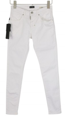 Antony Morato Gilmour Men's Pants W26 White Super Tight For Zipper RRP 130