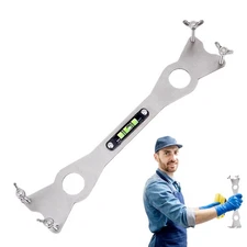 Stainless Steel Plumbing Wrench Tool W/ Level For Water Pipes Shower Faucet Hose