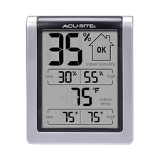 Acurite Wireless Digital Indoor Thermometer and Hygrometer Monitor for inside Te