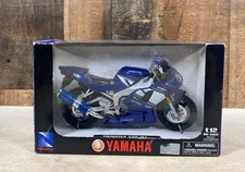 NewRay Roadrider Collection Blue YAMAHA YZF-R1 1:12 Diecast - open box