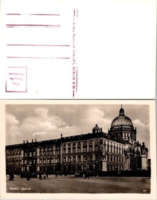 Berlin Schloss Vintage Postcard Unposted Sepia Germany Architecture 11 Historic