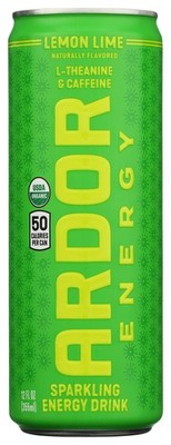 Sparkling Lemon Lime Energy Drink By Ardor Organic Beverage