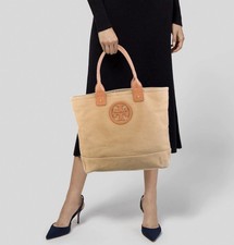 NWT TORY BURCH TAN CANVAS JAYDEN TOTE BAG SEE LAST 2 PHOTOS