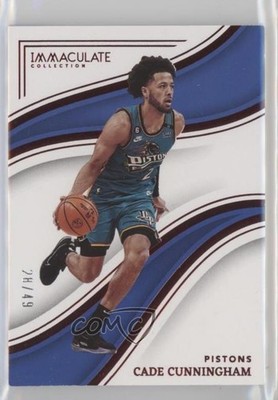 2022-23 Panini Immaculate Red 28/49 Cade Cunningham #10 yf4