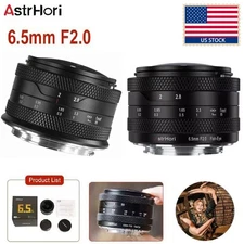 US AstrHori 6.5mm F2.0 Ultra Wide Angle Fisheye lens For Fujifilm X Sony E Mount