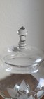 VTG Floral Etched Glass Pedestal Lidded Apothecary Cookie Candy Jar — photo 9