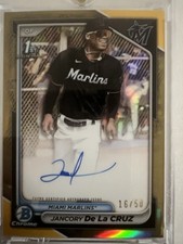 Jancory De La Cruz 2024 Bowman 1st Prospects Gold Auto 16/50 #CPA-JDL
