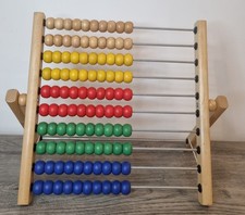 IKEA Wooden Abacus Multicoloured Children's Abacus 100 Beads
