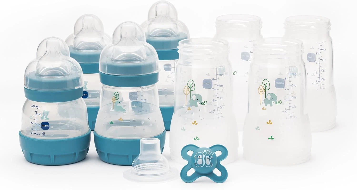MAM Easy Start Anti-Colic Bottle Starter Set with 4 Bottles and Soother