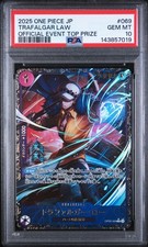 Trafalgar Law One Piece 2025 Official Event Top Prize Japanese OP09-069 R PSA 10